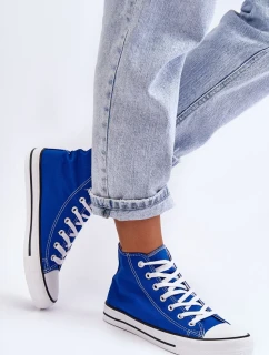 Dámské klasické vysoké boty modré Remos