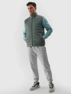 Pánská péřová vesta s recyklovanou výplní 4F - zelená