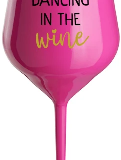 DANCING IN THE WINE - růžová nerozbitná sklenice na víno 470 ml