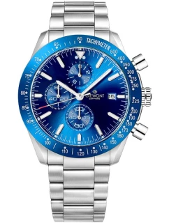 Pánské hodinky Giewont Chronograph Sapphire Silver Blue GW8720-B3