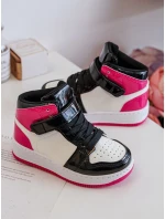 Dětské Sportovní Lakované Boty Růžovo-Bílé Milara