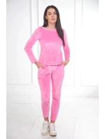 Velurová souprava 19738  růžová - Kesi