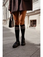Pruhované dámské podkolenky s proužky 1610.001