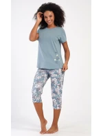 Dámské pyžamo kapri Francesca Dámské pyžamo kapri Francesca