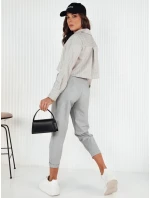 Dámské šedé kalhoty BAFROT FashionStreet UY1888