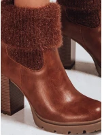 Dámské velbloudí kozačky na podpatku FashionStreet ZY1310