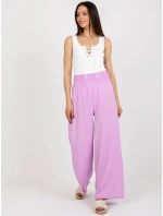 Kalhoty DHJ SP 8390.70 světle fialové
