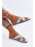 Dámské pantofle s pěnovou podrážkou Big Star Bílá Dámské pantofle s pěnovou podrážkou Big Star Bílá