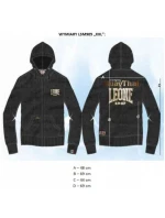 LEONE pánská mikina LSM905/S16 černá XXL