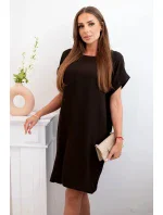 Šaty s kapsami hnědý