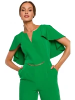 M670 Kombinéza s volánky - černá