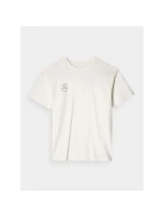 Oversize hladké unisex tričko 4F 4FRAW24TTSHU2672-12S