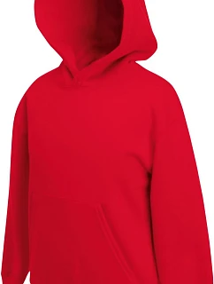 Fruit of the Loom Classic Kids Hooded Sweat Dětská mikina s kapucí 16.2043 red