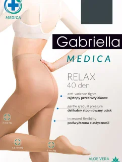 Gabriella Medica Relax 40 DEN Code 111 barva: grafitová