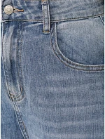 Dámské baggy džíny s vysokým pasem modré FashionStreet UY2927 Dámské baggy džíny s vysokým pasem modré FashionStreet UY2927