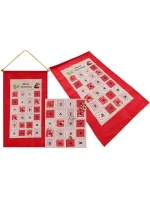 ADVENTNÍ KALENDÁŘ 56x87CM ČERVENÝ ADVENTNÍ KALENDÁŘ 56x87CM ČERVENÝ