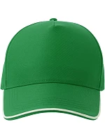 Atlantis Headwear Recy Five Piping 5 panelová sandwich kšiltovka 33.0282 green/white Atlantis Headwear Recy Five Piping 5 panelová sandwich kšiltovka 33.0282 green/white