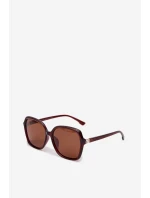Dámské sluneční brýle se Swarovski krystaly Hnědé