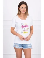 Halenka s potiskem Perfektní bílá Halenka s potiskem Perfektní bílá