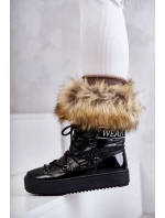 Dámské šněrovací boty do sněhu Černá Santero Dámské šněrovací boty do sněhu Černá Santero