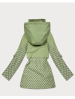 Kurtka damska ze ściągaczem w talii Goodlookin khaki (KK60414-3#)