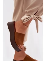 Dámské pantofle na platformě Camel Liorisse