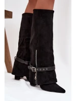 Kozačky na podpatku  model 217211 Step in style