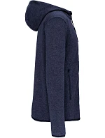 Kariban ProAct PA 365 Pánská pletená fleecová bunda s kapucí 20.P365 navy melange Kariban ProAct PA 365 Pánská pletená fleecová bunda s kapucí 20.P365 navy melange