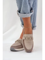 Dámské Kožené Mokasíny D&A TW210 Šedé