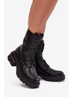 Dámské pracovní kotníky na klocku černé Alviora