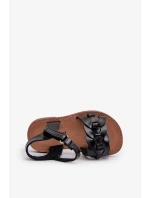 Dětské sandály se zapínáním na suchý zip, Black Marimona Dětské sandály se zapínáním na suchý zip, Black Marimona