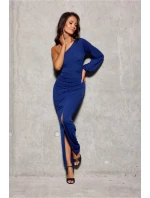 Dlouhé šaty DUK0426 modré - Roco Fashion Dlouhé šaty DUK0426 modré - Roco Fashion