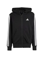 Dětská mikina adidas Essentials Full-Zip černobílá JD6494