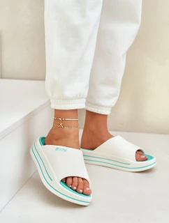 Dámské Pantofle Na Platformě Big Star NN274A038 Bílo-Mátové