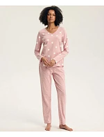 Dámské pyžamo Henderson 45425 Gitte, dlouhé rukávy, velikosti S–2XL Dámské pyžamo Henderson 45425 Gitte, dlouhé rukávy, velikosti S–2XL