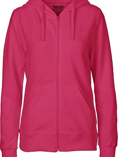 Neutral O 83301 Dámská mikina s kapucí z bio bavlny 77.8331 pink