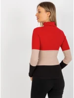 Dámská halenka RV BZ 8465 1.08P černá a červená - FPrice