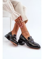 Lakované kožené lodičky, černá S.Barski Lakované kožené lodičky, černá S.Barski