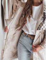 Dámská přechodná bunda parka FERIPARKA béžová FashionStreet TY4874 Dámská přechodná bunda parka FERIPARKA béžová FashionStreet TY4874