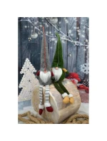 DEKORATIVNÍ TRPASLÍK 30+15CM ZELENÝ