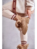 Teplé boty Trappers Tmavě béžová Charles