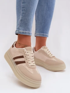 Dámské tenisky na platformě Béžové Galleria