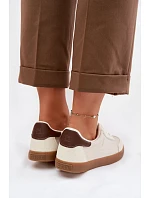 Dámské tenisky z eko kůže Big Star TT274311 světle béžové