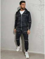FashionStreet černá pánská tepláková souprava AX0812