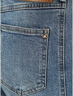 Dámské baggy džíny s páskem, modré, FashionStreet UY3123 Dámské baggy džíny s páskem, modré, FashionStreet UY3123
