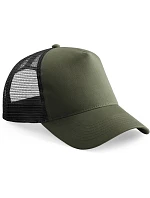Beechfield B 640B Dětská 5 panelová kšiltovka Trucker 53.640B olive green/black Beechfield B 640B Dětská 5 panelová kšiltovka Trucker 53.640B olive green/black