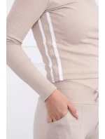 Sada s dvojitými pruhy béžová+bílá Sada s dvojitými pruhy béžová+bílá