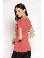 Halenka Carla s krátkým rukávem Papaya - Babell Halenka Carla s krátkým rukávem Papaya - Babell