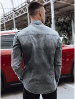 Pánská šedá košile FashionStreet DX2585