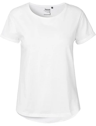 Neutral O 80012 Dámské bio tričko s ohrnutými rukávy 77.8012 white Neutral O 80012 Dámské bio tričko s ohrnutými rukávy 77.8012 white